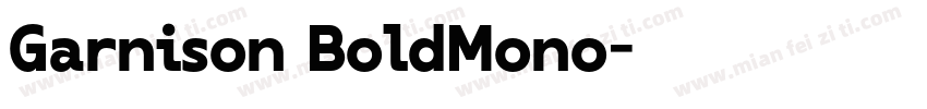 Garnison BoldMono字体转换